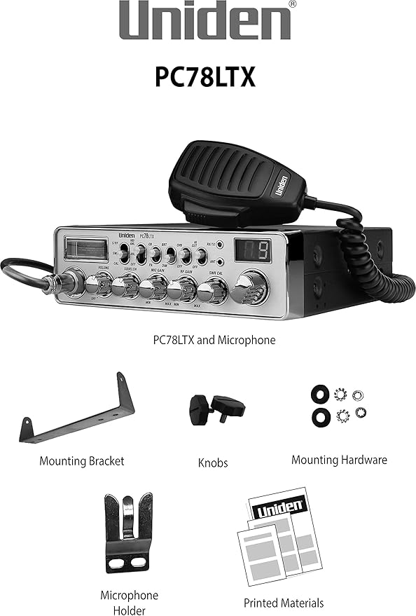 Uniden PC78LTX 40-Channel Trucker's CB Radio with Integrated SWR Meter