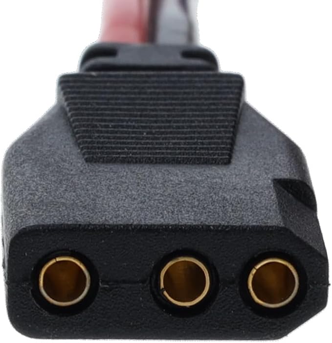 RoadPro RPPS-220 Platinum Series 12V 3-Pin Plug Fused Replacement CB Power Cord, Black and Red