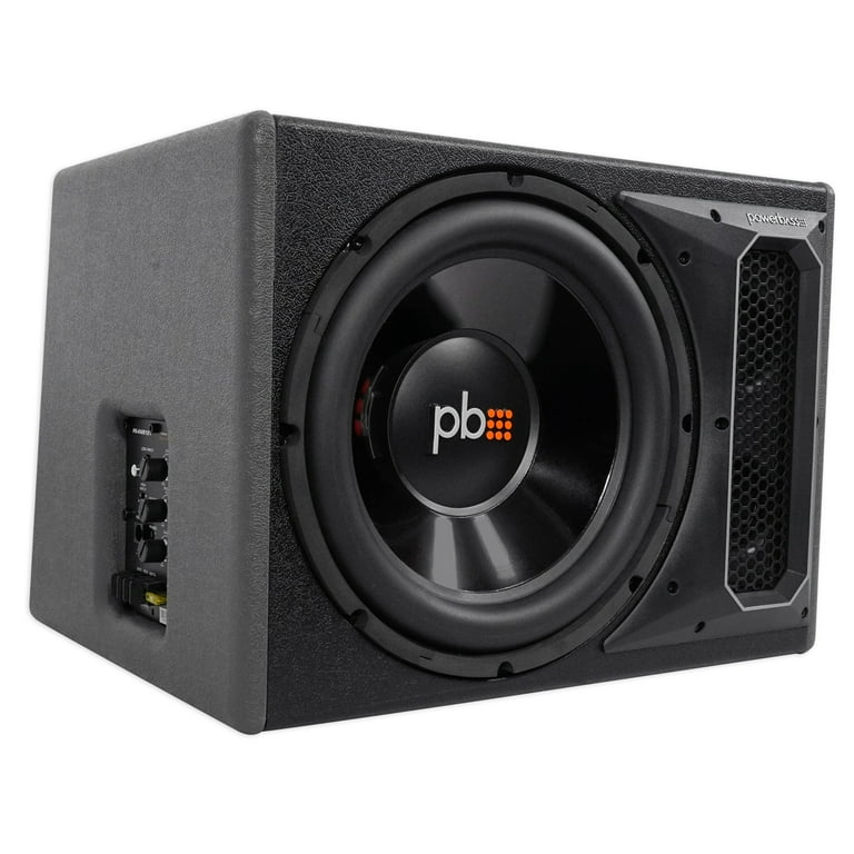 Powerbass 12" Single Loaded Amplified Ported Enclosure with Amp and Amp kit