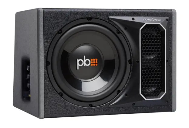 PowerBass Party Pack - Single 10" Subwoofer in vented enclosure with ASA3-300.2 Amplifier and Wiring Kit